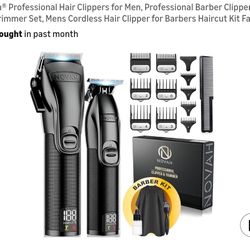 Professional barber clippers and Trimmer set