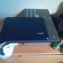 2 Acer Laptops The Blue One Is A 2006 Model Aspire 1 And The Other Is 2017 Model Chrombook 