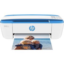 HP DeskJet 3755 Compact All-in-One Wireless Printer, Instant Ink, Works with Alexa - Blue Accent