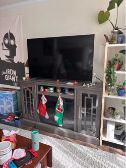 Fireplace tv stand
