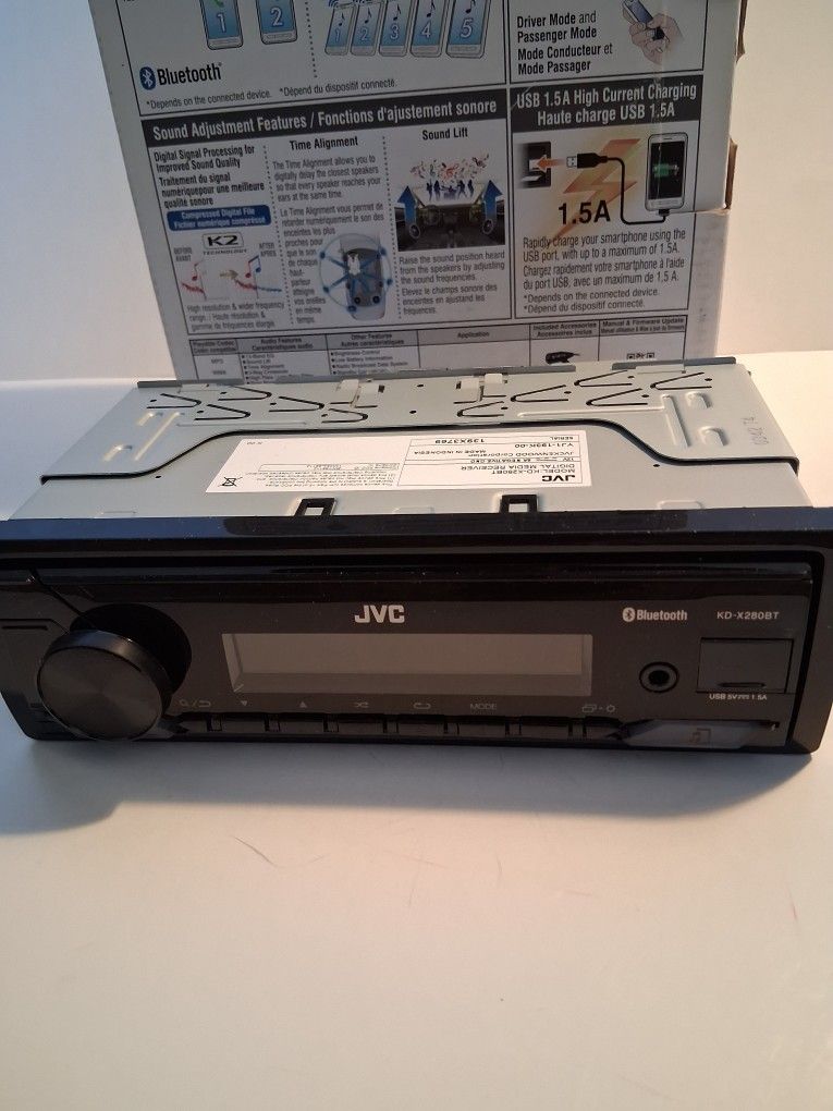 JVC DIGITAL MEDIA RECEIVED BLUETOOTH USB AUX NOT CD PLAYER ( BRAND NEW PRICE IS LOWEST INSTALL NOT AVAILABLE )
