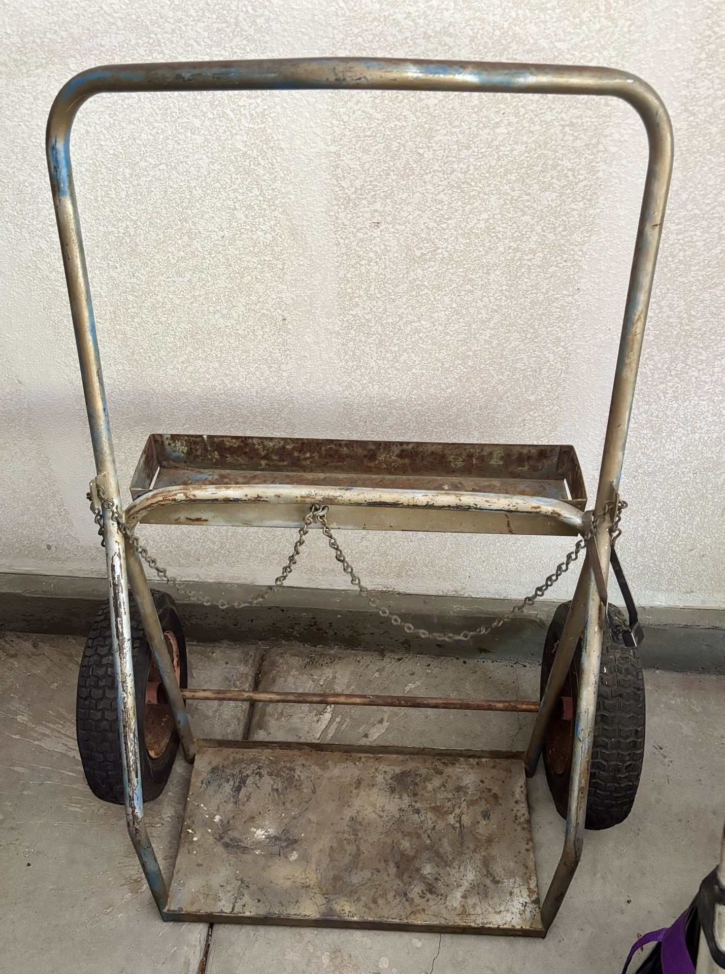 Heavy Duty Oxyacetylene Bottle Cart / Dolly for Large Cylinders