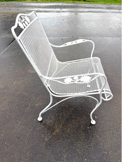 White wrought iron  Patio Chair for $20