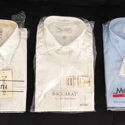 6 New in packaging men’s dress shirts 16 1/2
