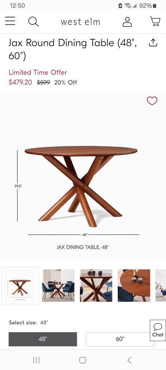 West Elm Dining Table