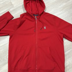 Psycho Bunny Red Zipup