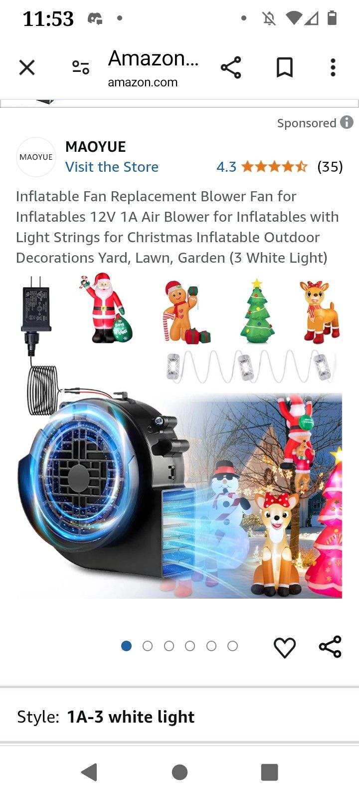 Inflatable Fan Replacement 