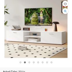 White TV Stand 