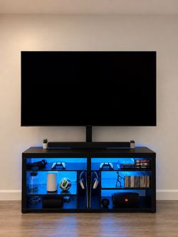 Black Carbon 55” TV Stand - Like New