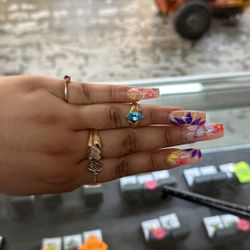 Size 6 Blue Stone Band 