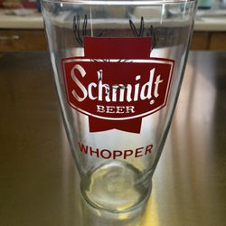 Vintage Schmidt Whopper Beer Glass 
