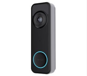 Wyze Video Doorbell v2, Wired, 2K Video, Two-Way Audio, Color Night Vision, Compatible with Alexa & Google Assistant, Black