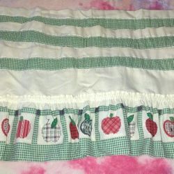 Kitchen Curtains Set And Padded Hangers 