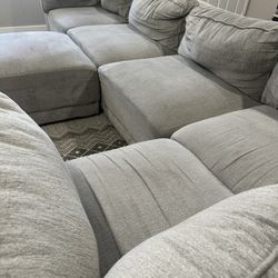 Gray Sectional Sofa – Good Condition