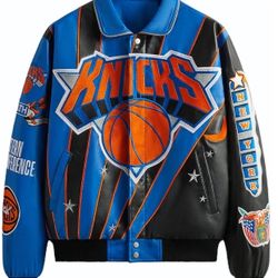 Kith Jeff Hamilton New York Knicks Leather Varsity Jacket Xl