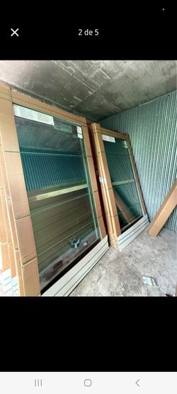 Large Glass Windows with White Frames
