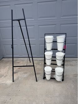 Selling Only / Mini Flower Cart with Black Easel Stand- brand new assembled