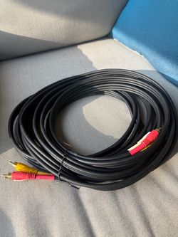 RCA Audio Cable Long Black- gold