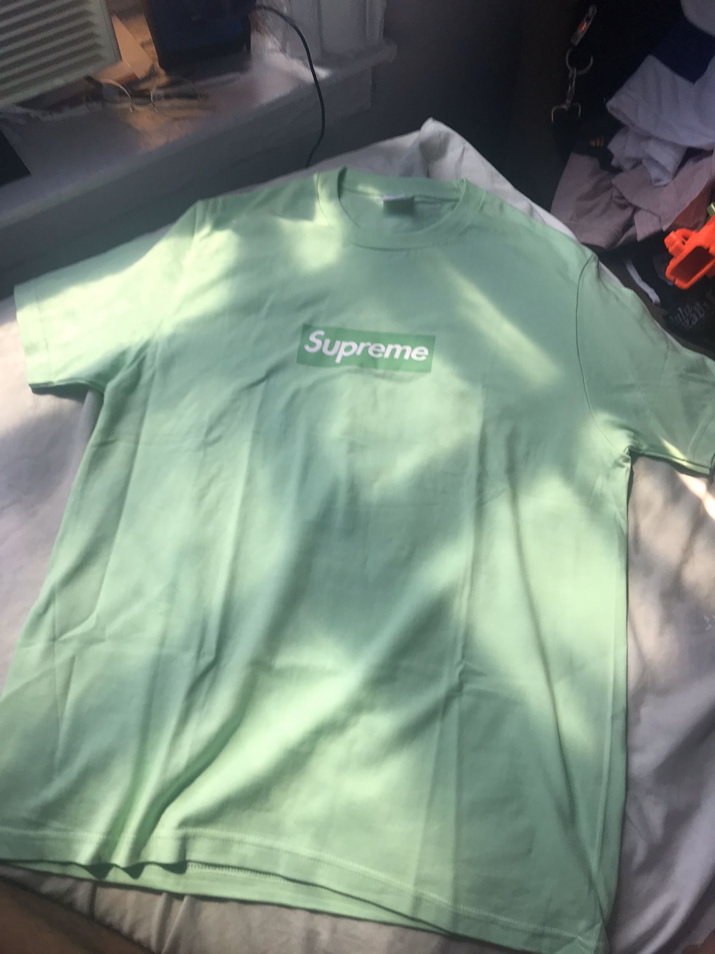 Supreme Box Logo Green Shirt