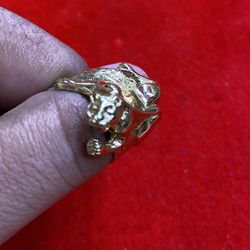 10KT ORIGINAL GOLD PANTHER STYLE RING