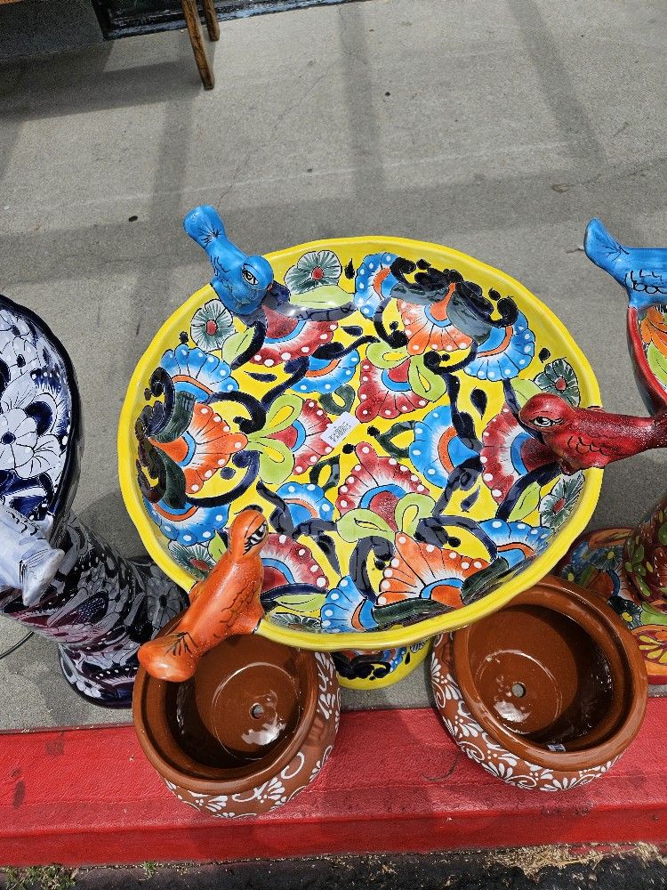 Talavera Birdbath ( Fountain) Etsy Casamxartesanalstore