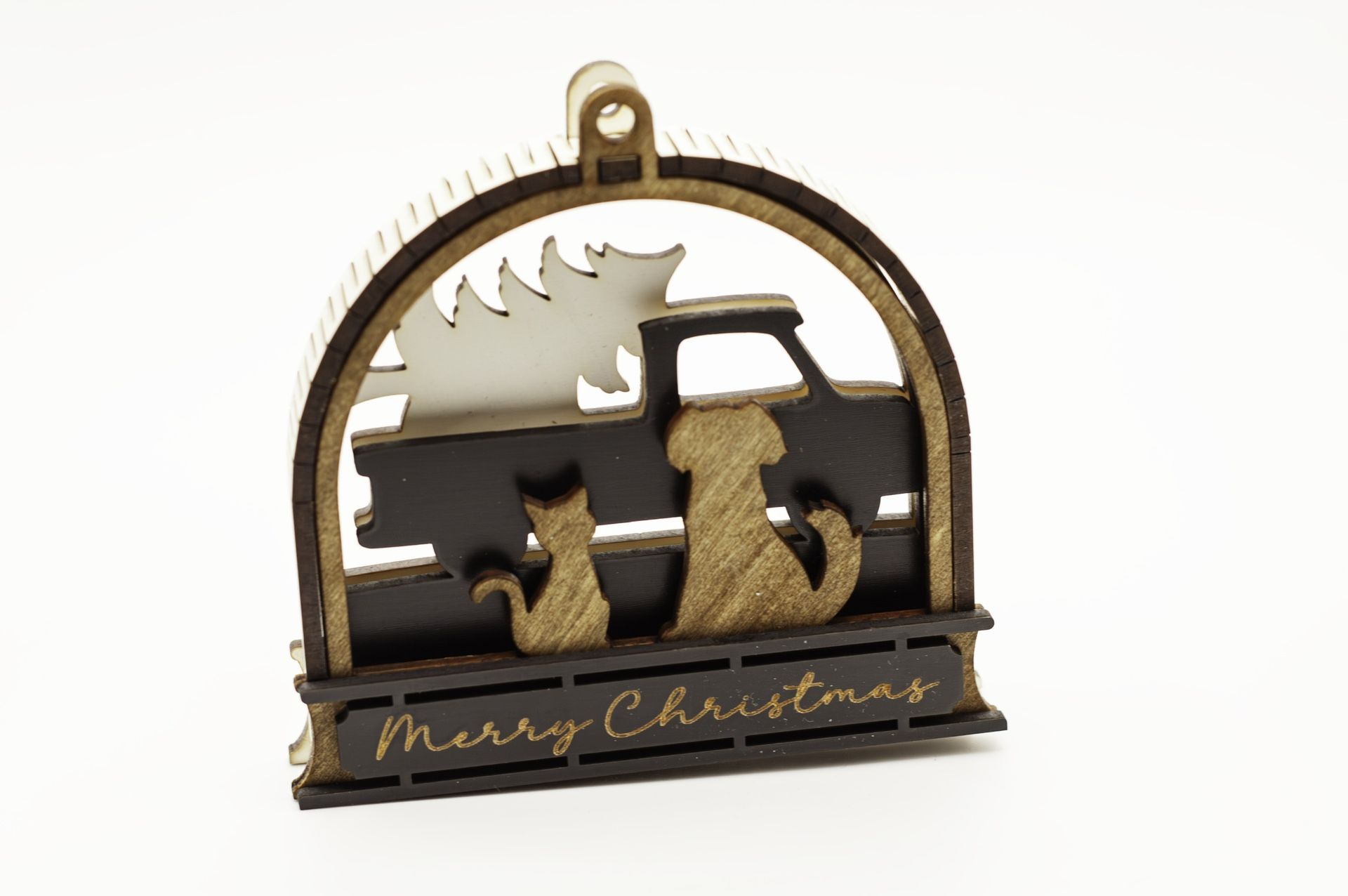 Merry Christmas Ornament Dog Cat