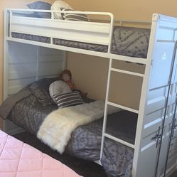 Bunk Bed In Very Good Condition With Dresser