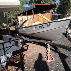14 ft. Mirro Craft aluminum boat & trailer