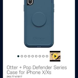 Defender OTTERBOX Popsocket Case iPhone X & iPhone XS
