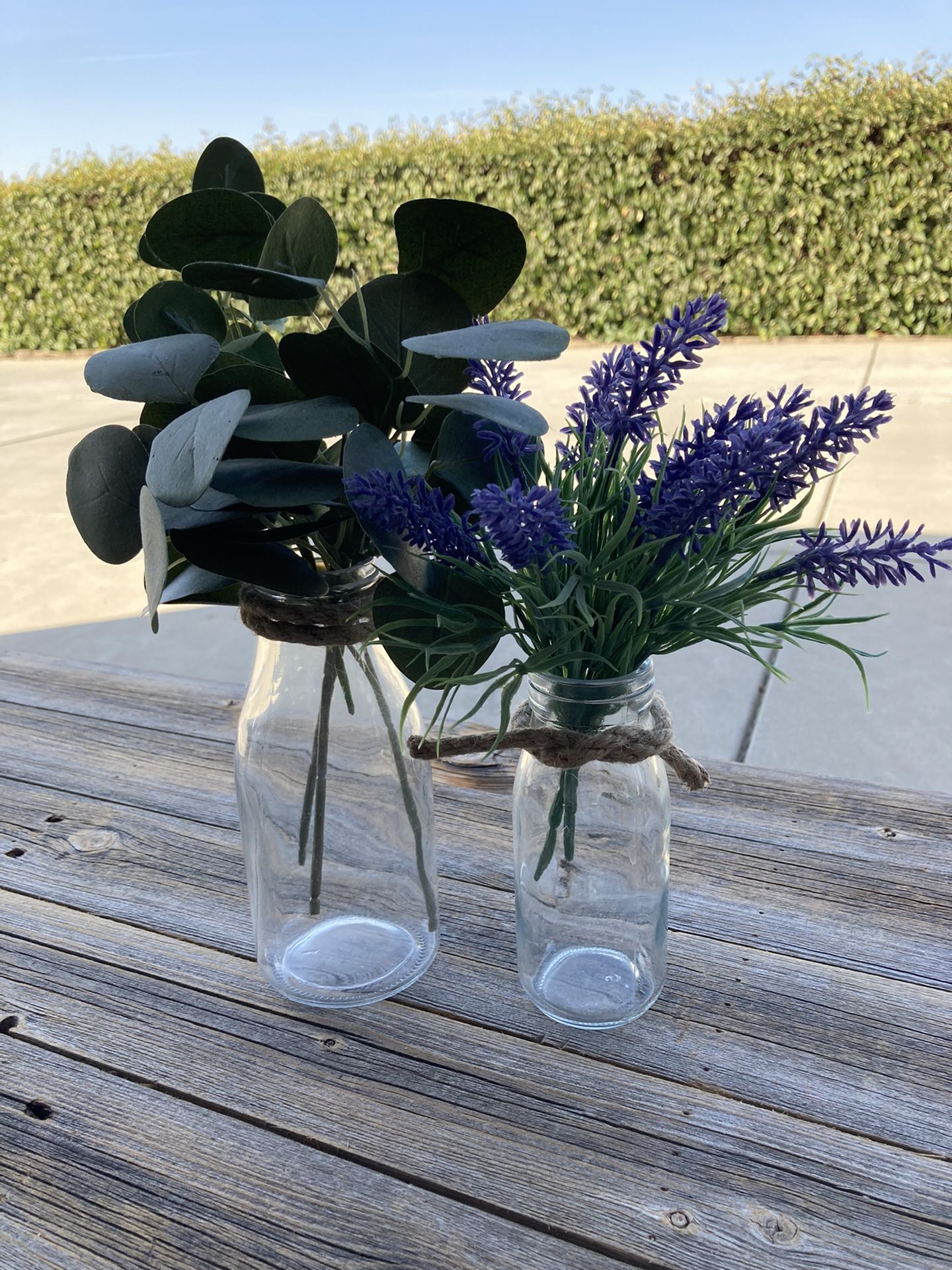 Decorative Jars With Flowers