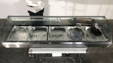NSF Countertop Heated Display Case 5 pan hot food HW5