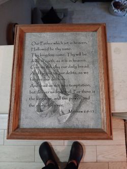 Lords Prayer Framed
