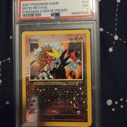 2001 Entei #34 (Pokemon Promo) Psa 7 