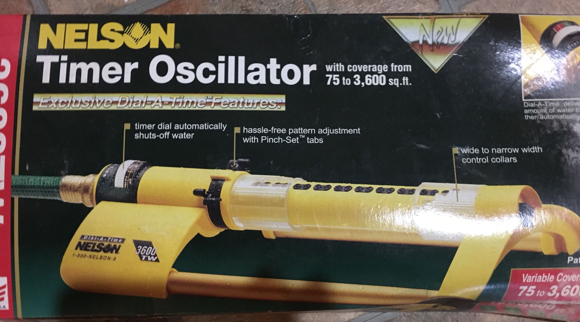 Nelson Oscillating Water Sprinkler System with Timer - New!