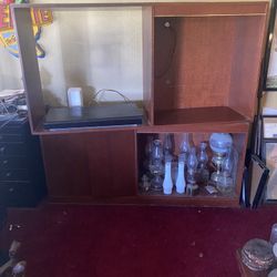 Solid Wood Entertainment Center 