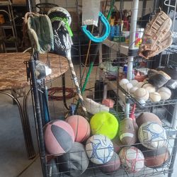 Sports Rack Includes Equipment