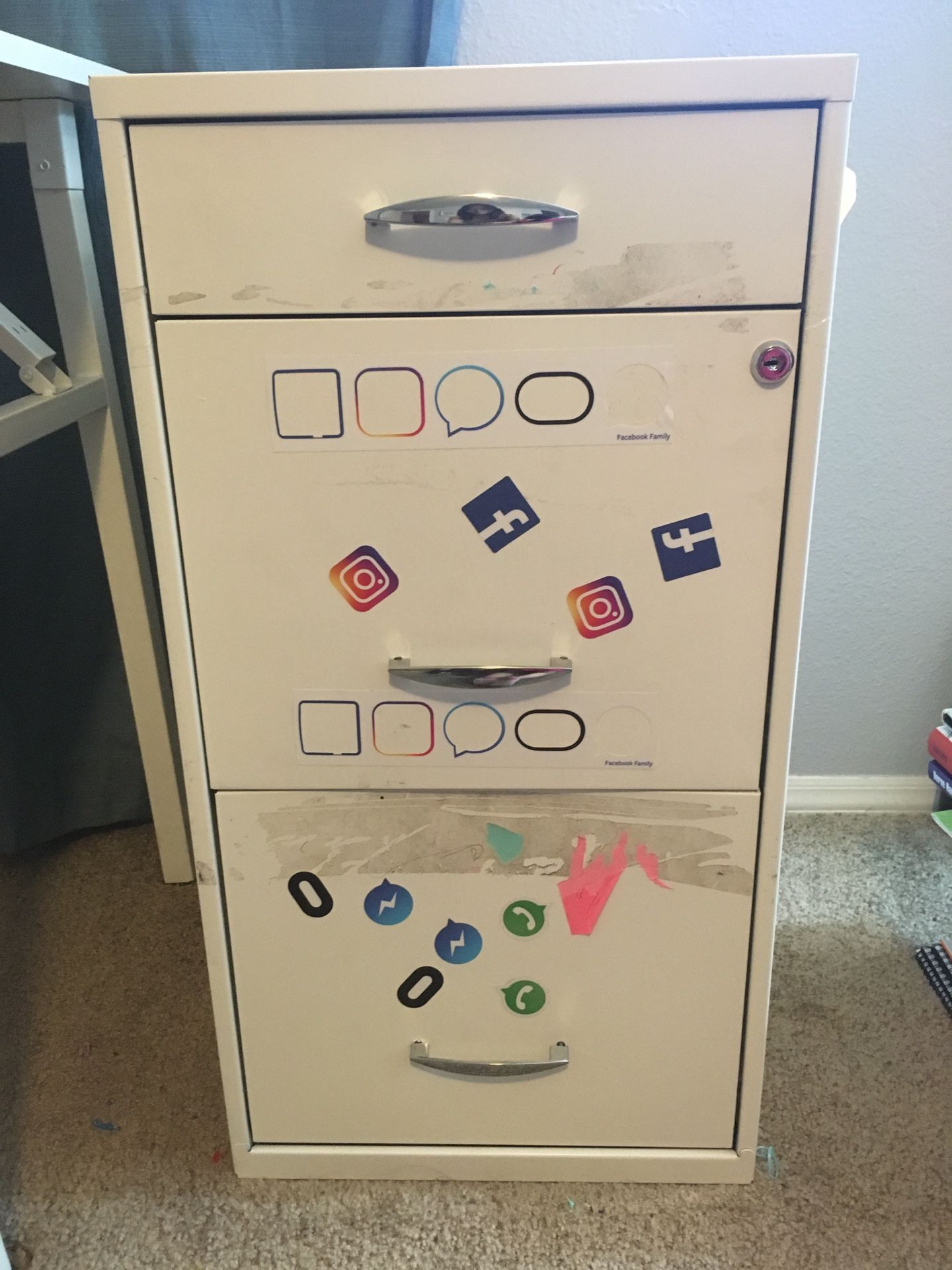 Metal file cabinet