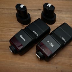 Godox V350N (x2) Nikon with 2 spare batteries