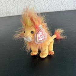 TY Beanie Baby 2000 Lion Named Bushy 