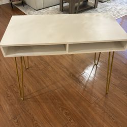 White Hairpin Desk From Target