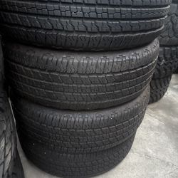 4 semi new tires 275/65r18 Goodyear 🤑free installation ‼️