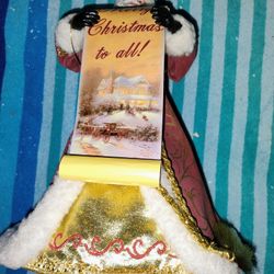 Thomas Kinkade Santa Tree Topper