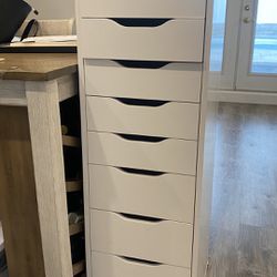 IKEA Tall Makeup Organizer Dresser Drawers ALEX Storage