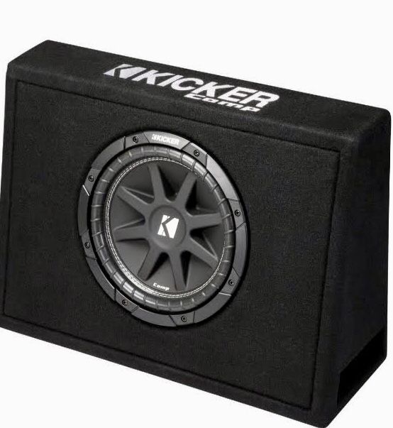 KICKER 40tcws 10 inch600 Watts car/truck Subwoofer + Box + 1000 Watts Amplifier + Amp kit