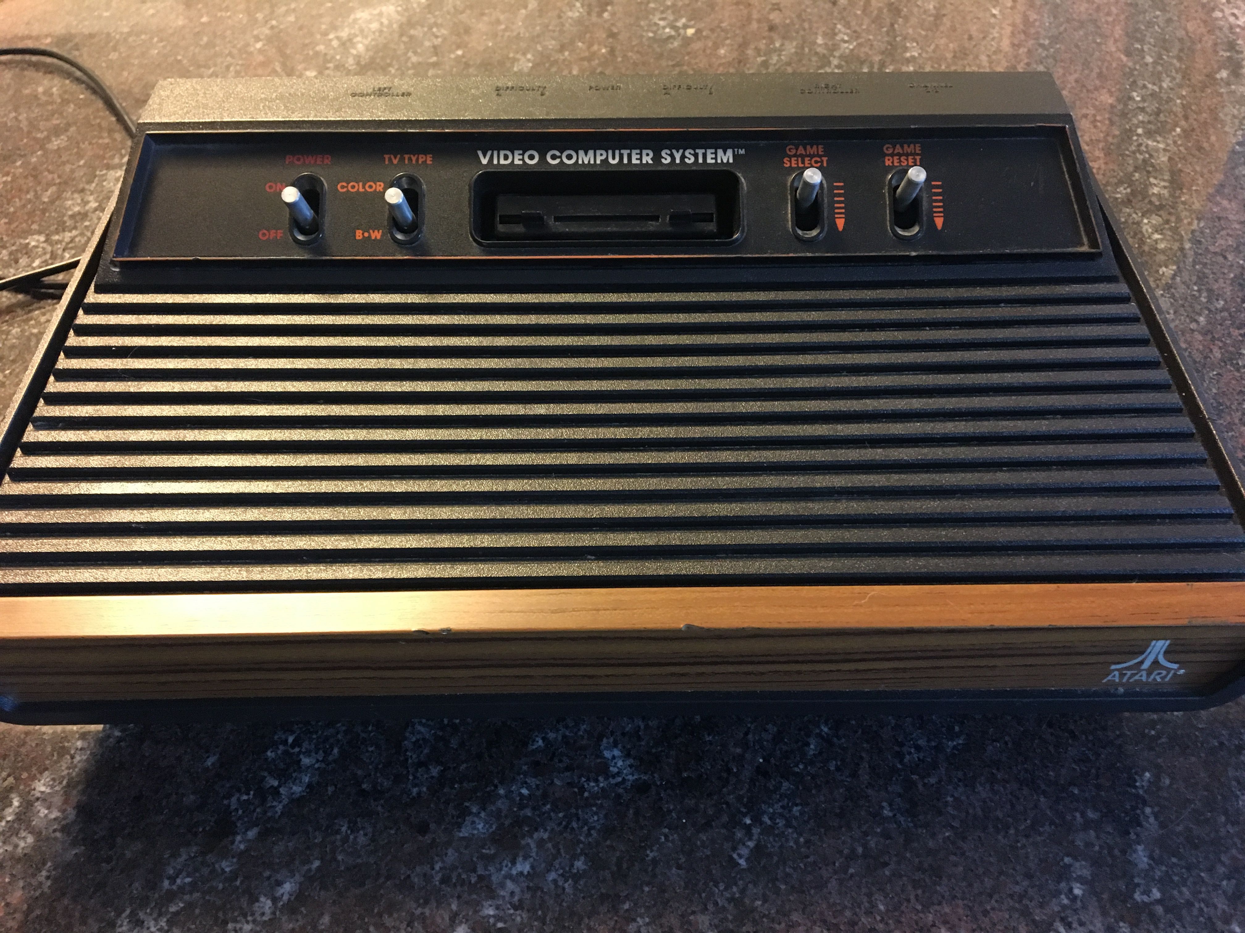 Atari 2600 Woodgrain Console, Controllers, Paddles & Games