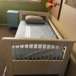 Twin Bed Set With 1 Night Stand And 1 Dresser. Mattress Included 