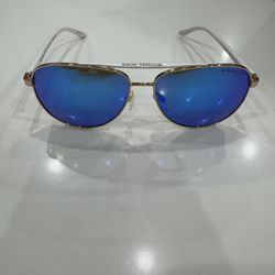 Michael Kors sunglasses blue mirrored lenses white arms