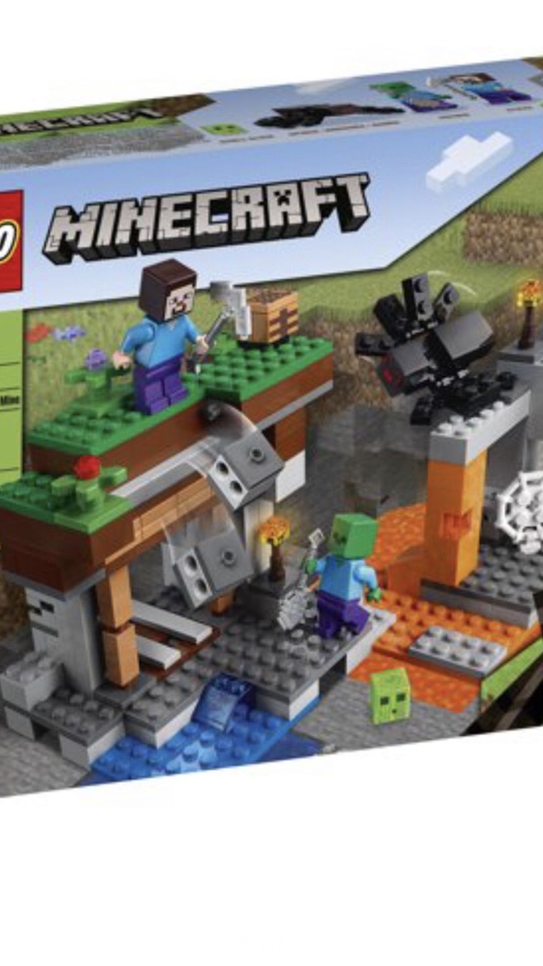 LEGO Minecraft The Abandoned Mine 21166 Zombie Cave Playset with Action Figures (248 Pieces)