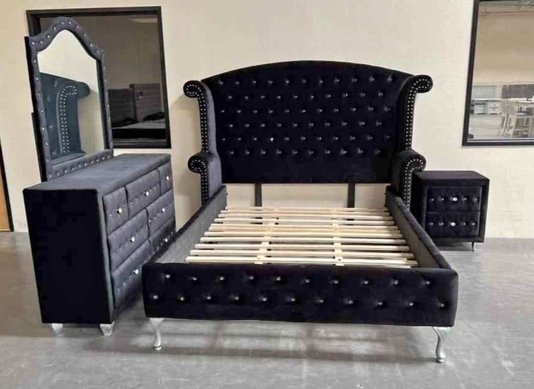 New 4pc Bedroom Set In Box 📦 Buy Now Lay Later $39 Down