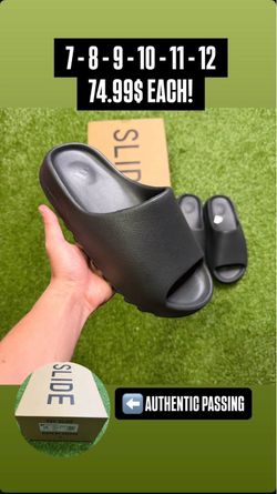 Black Yeezy slides